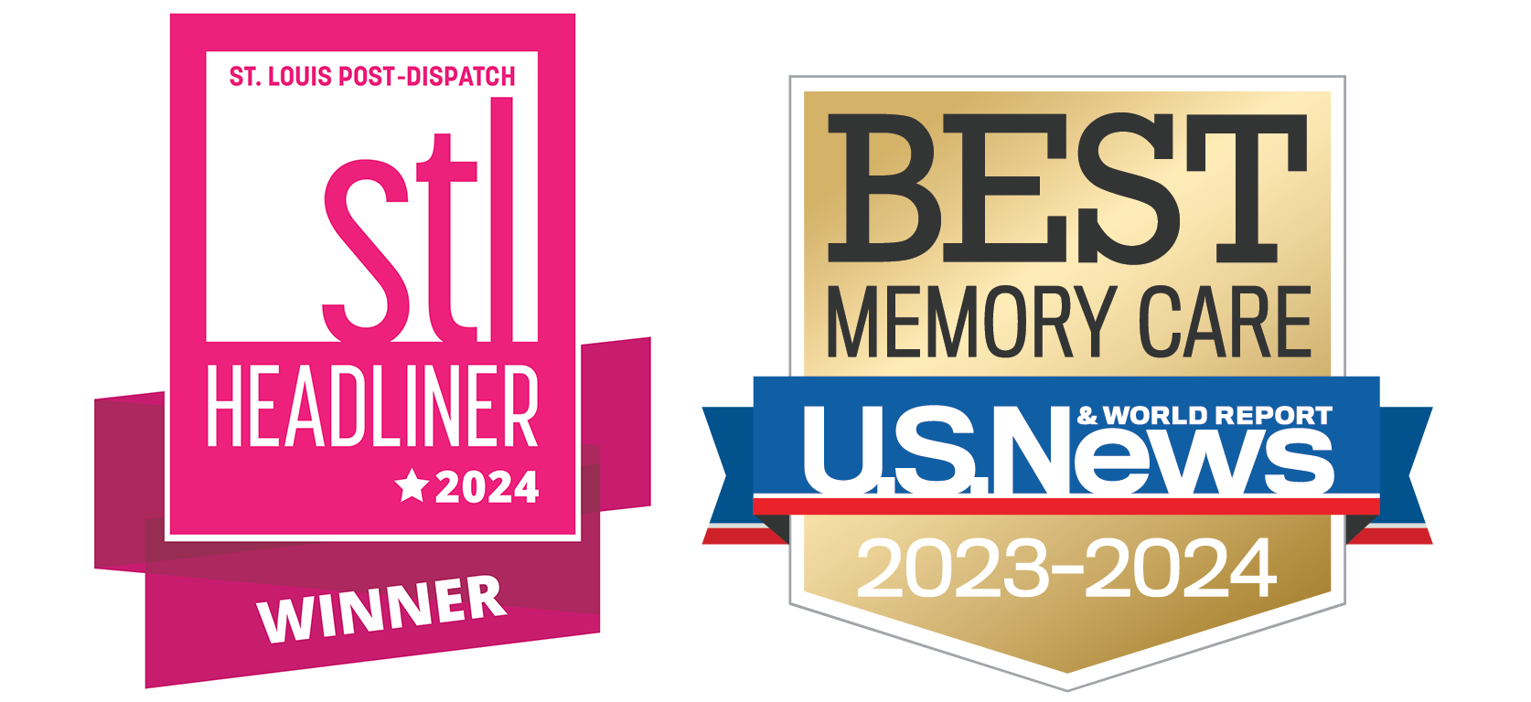 STL Headliner 2004 winner. U.S. New and World Report best memory care 2023-2024 award.